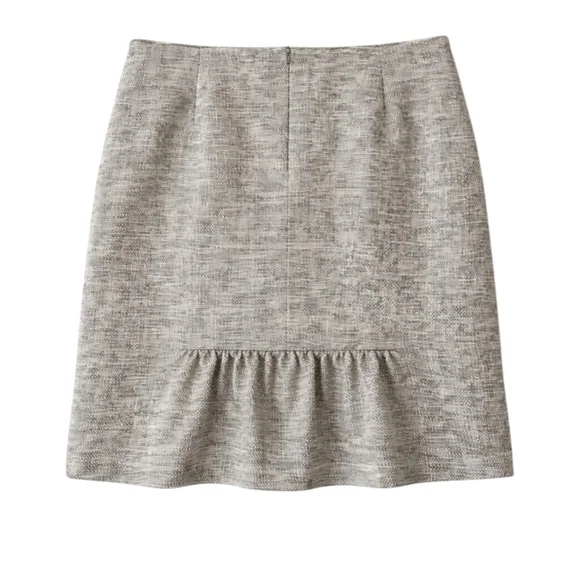 Canadian Designer 100% Linen Skirt, 10, Slow Fashion Minimalist Ruffle - Picture 8 of 16